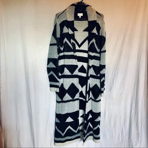 Black and White Aztec printed sweater